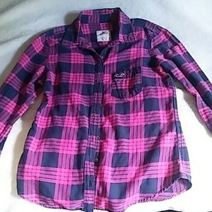 Small plaid Hollister shirt